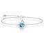Silver Sky Blue Eye Bracelet