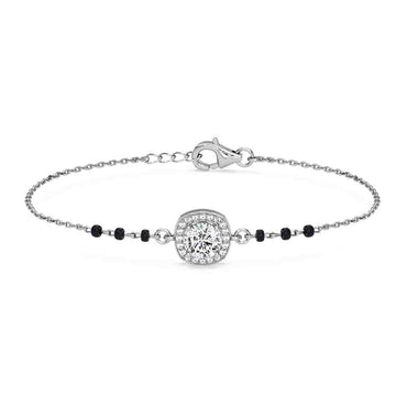Silver Urja Solitaire Mangalsutra Bracelet