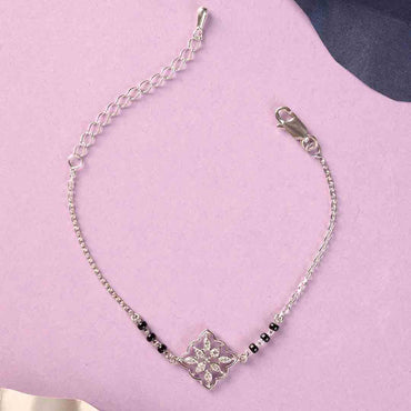 Silver Tashi Mangalsutra Bracelet
