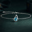 Silver Sky Blue Eye Bracelet