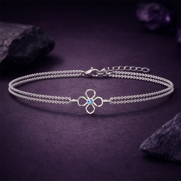 Silver Enea Double Chain Bracelet