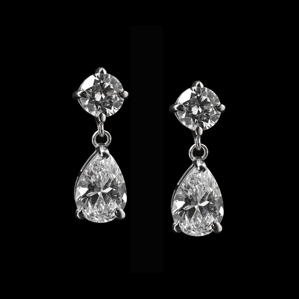 Clara 925 Sterling Silver Liba Drop Earrings
