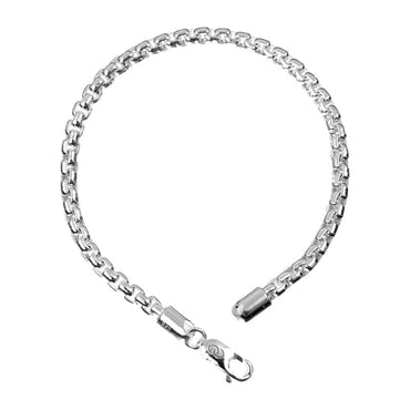 CLARA Anti-Tarnish 92.5 Sterling Silver Bracelet 8 inches Gift for Men & Boys