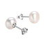 Sterling Silver White Pearl Studs Earrings