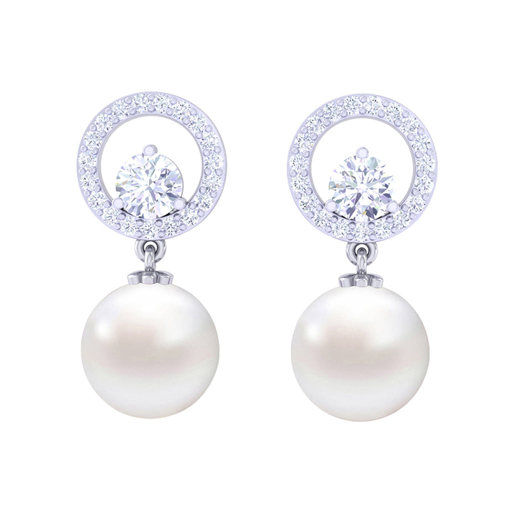 Silver Pearl Earrings