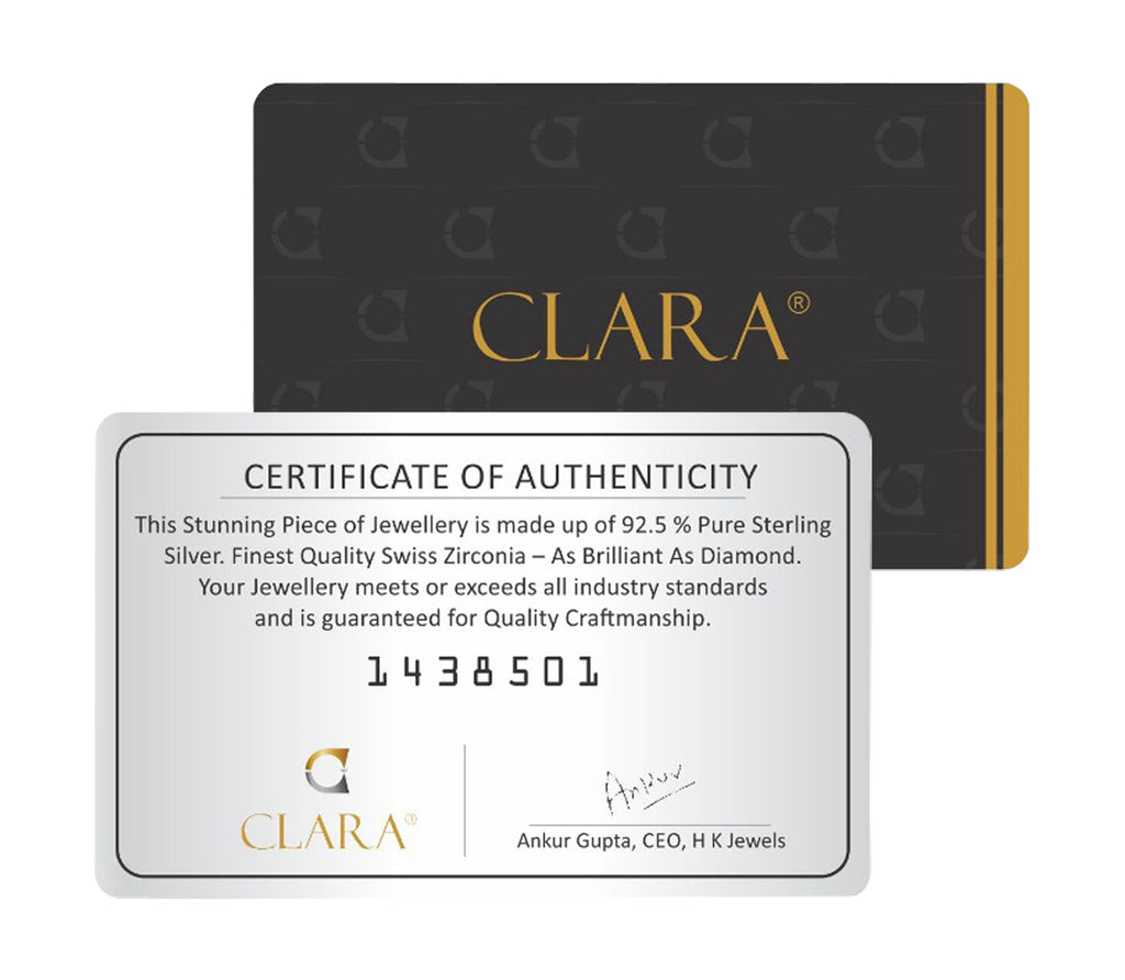 Clara 92.5 Sterling Silver Swiss Zirconia Pearl Earrings Gift for Women and Girls