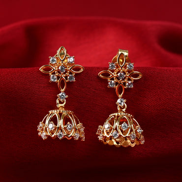 Silver Ahalya Jhumki Earrings