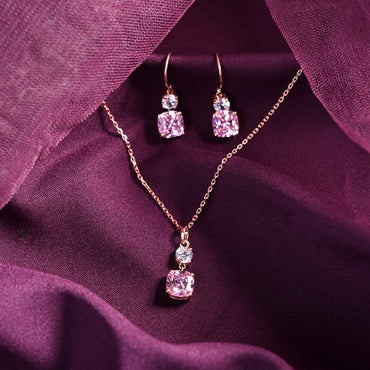 Silver Rosa Jewellery Set