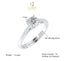 CLARA Pure 925 Sterling Silver Luca Adjustable Ring Gift for Women and Girls