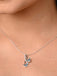 CLARA 925 Sterling Silver Butterfly Pendant Chain Necklace 