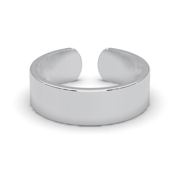 CLARA Pure 925 Sterling Silver Broad Finger Ring 