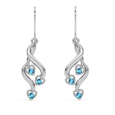 CLARA 925 Sterling Silver Valentina Earrings 