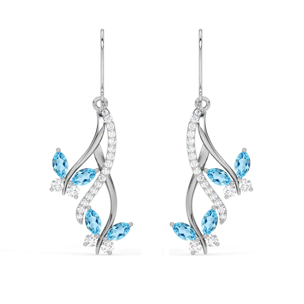 Silver Butterfly Earrings