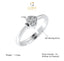 CLARA Pure 925 Sterling Silver Spade Adjustable Ring Gift for Women and Girls