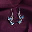 CLARA 925 Sterling Silver Butterfly Earrings 