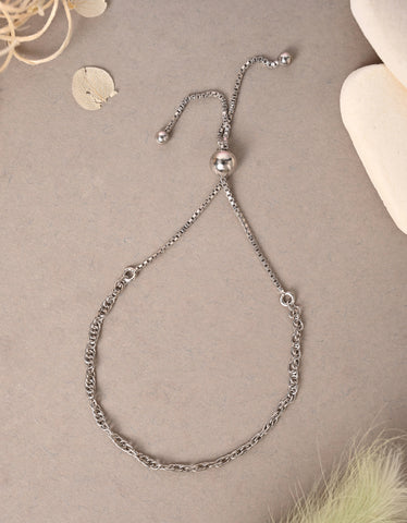 CLARA 925 Pure Silver Rope Chain Bracelet