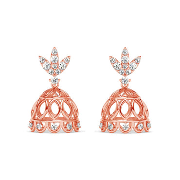 Silver Veda Jhumki Earrings