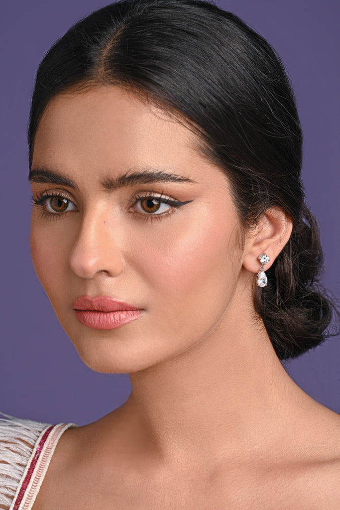 Clara 925 Sterling Silver Liba Drop Earrings